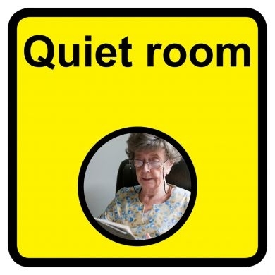 Quiet Room sign - 300mm x 300mm